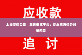 上海要债公司：深圳催收平台：专业解决债务纠纷问题