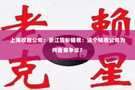 上海收账公司：浙江皆彩催收：这个催收公司为何备受争议？