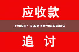 上海收账：法务助理成为催收界新宠