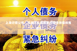 上海讨债公司：沈阳大东区哪家讨债律师值得推荐？