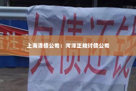 上海清债公司：河泽正规讨债公司