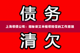 上海收债公司：揭秘爱又米催收短信的工作原理