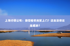 上海讨债公司：捷信催收频繁上门？这是法律还是威胁？