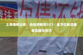 上海追债公司：拍拍贷催收021：全方位解读催收流程与技巧