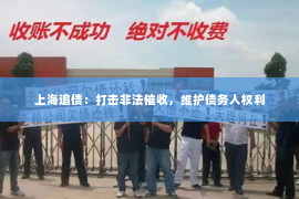 上海追债：打击非法催收，维护债务人权利