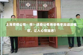 上海收债公司：惊！这些公司用恐怖手段逼迫催收，让人心惊胆寒！