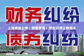 上海要账公司：愤怒梦境：梦见讨债让我恼火
