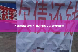 上海清债公司：平安银行催收常用语