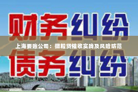 上海要账公司：微粒贷催收实践及风险防范