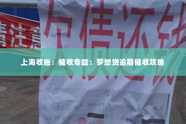 上海收账：催收专题：梦想贷逾期催收攻略