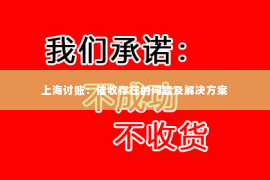 上海讨账：催收存在的问题及解决方案