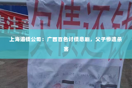 上海追债公司：广西百色讨债悲剧，父子惨遭杀害