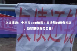 上海收账：十三宝app催收：解决您的债务问题，助您重获财务自由！