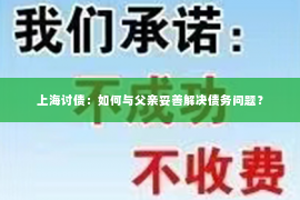 上海讨债：如何与父亲妥善解决债务问题？