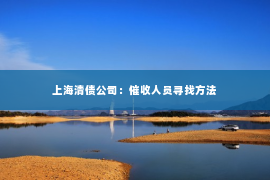 上海清债公司：催收人员寻找方法