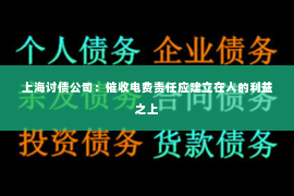 上海讨债公司：催收电费责任应建立在人的利益之上