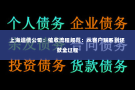 上海追债公司：催收流程规范：从客户联系到还款全过程