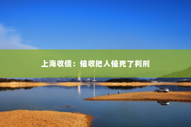 上海收债：催收把人催死了判刑