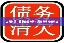 上海讨债：催收录音分析：提高效率降低风险
