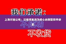 上海讨账公司：以催收系统为核心的新型软件研发