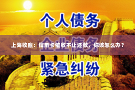 上海收账：信用卡催收不让还款，你该怎么办？