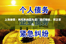 上海要债：两兄弟的血与泪：追讨恶霸，捍卫家仇