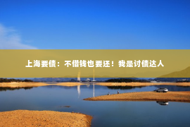 上海要债：不借钱也要还！我是讨债达人