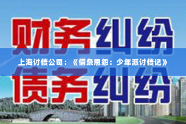 上海讨债公司：《借条恩怨：少年派讨债记》