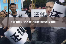 上海追债：个人转让多项债权进行追债