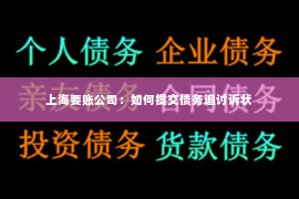 上海要账公司：如何提交债务追讨诉状