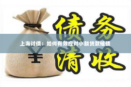 上海讨债：如何有效应对小额贷款催债
