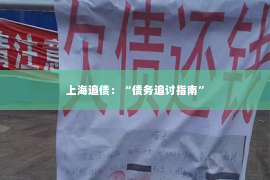 上海追债：“债务追讨指南”