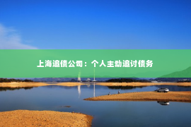 上海追债公司：个人主动追讨债务