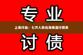 上海讨账：七万人前往海南追讨债务