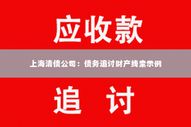上海清债公司：债务追讨财产线索示例