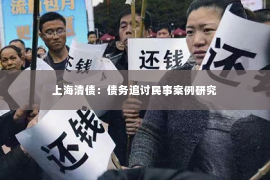 上海清债：债务追讨民事案例研究