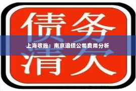 上海收账：南京追债公司费用分析