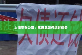 上海要账公司：王思聪如何追讨债务