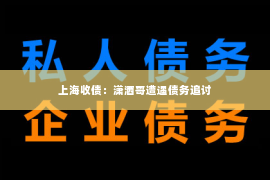 上海收债：潇洒哥遭遇债务追讨