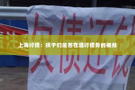上海讨债：孩子们是否在追讨债务的视频