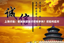 上海讨账：老舅真的是讨债高手吗？该如何应对