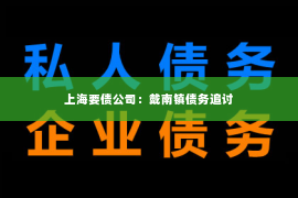 上海要债公司：戴南镇债务追讨