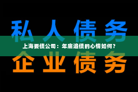 上海要债公司：年底追债的心情如何？