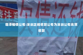 临漳催债公司:深圳正规收款公司为深圳公司高效收款