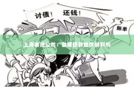 上海要账公司：县城债务团伙被判刑