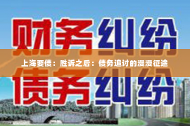 上海要债：胜诉之后：债务追讨的漫漫征途