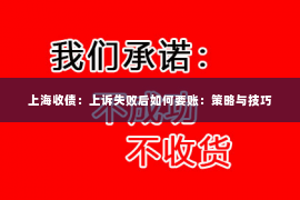 上海收债：上诉失败后如何要账：策略与技巧