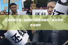 上海清债公司：如何应对拍拍贷催收：理性应对，合法维权