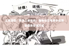 上海追债：快手上要账的：揭秘社交电商中的新型债务管理方式