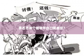 黄石市哪个催收平台口碑最佳？